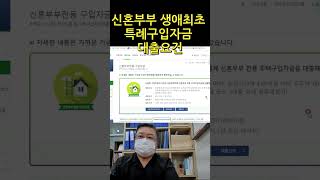 신혼부부 생애최초 주택자금대출요건 [upl. by Adnerb]