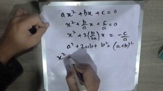 Derivation of quadratic formula in UrduHindi [upl. by Adebayo]