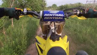 2007 Suzuki Rmz450 Trail Riding [upl. by Ykcor168]