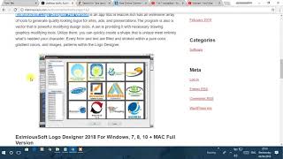 EximiousSoft Logo Designer 2018 For Windows 7 8 10  MAC Full Version [upl. by Eivets]