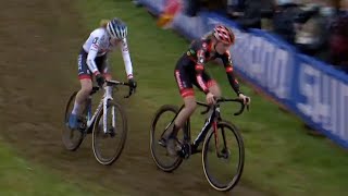 Thrilling Sprint Finish In Flamanville CX World Cup [upl. by Sauer919]