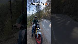 Modified MT15 🔥 mt15bs yamaha bikelover trendingsong shortsfeed youtubeshorts [upl. by Ennaitsirk]