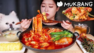 빨간낙지전골 🔥칼국수 가득 계란말이 파김치 물김치feat 볶음밥 먹방  SPICY OCTOPUS STEW ★ NAKJIJEONGOL amp NOODLES MUKBANG [upl. by Margarethe571]