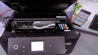 Epson WF2960DWF Printer How To Remove and Install Ink Cartridges [upl. by Rolyab]