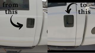 replacing door handle on ford f250f350 [upl. by Noraha]