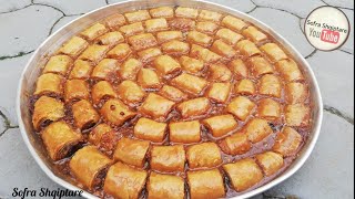 Bakllava RoleRolled BaklavaBaklava rolü sofrashqiptare [upl. by Barbi79]