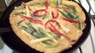 Korean Food Korean Food Recipes Pajeon Korean Scallion Pancake Recipe [upl. by Eremahs187]