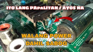 NGUMETE KANA PAG ITO LANG SIRA SAMSUNG 43 NO POWER PROBLEM [upl. by Ardnama]