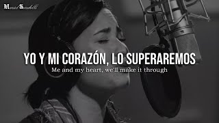 • Stone Cold  Demi Lovato In Studio  Letra en Español amp Inglés  HD [upl. by Etteiram]