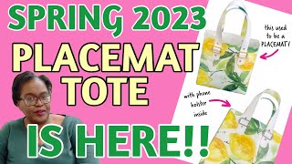 BAG IT UP just one placemat is all you need AMAZING PLACEMAT TOTE tutorial [upl. by Nodaj906]