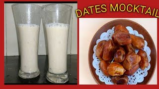 Home Made Healthy Dates juice Recipe in Telugu  How to make Healthy Dates juice  Mocktail [upl. by Kalb]