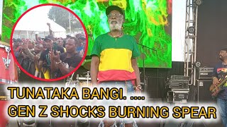 KENYANS BRINGS BURNING SPEAR PERFOMANCE TO A STAND STLL TUNATAKA BANGI [upl. by Aloek771]