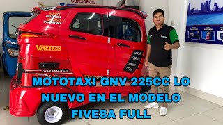 MOTOTAXI GNV DURAMAX 225CC FIBRA FIVESA DEPORTIVA FULL EQUIPADA [upl. by Barnabas]