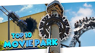 Top 10 Attraktionen im Movie Park Germany 2024 [upl. by Chelsie]