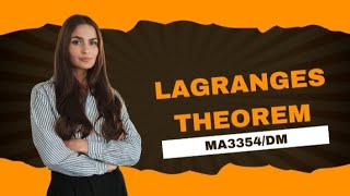 LAGRANGES THEOREM MA3354 [upl. by Mae]