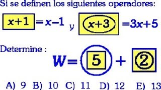 Operadores Matemáticos Problemas Resueltos de Razonamiento Matemático [upl. by Ymeraj]