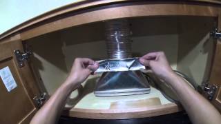 How to Install a Microwave Hood with Exhaust Fan  DIY [upl. by Abba755]