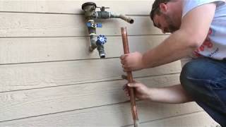 Irrigation copper pipe repair part 1 [upl. by Aiahc]