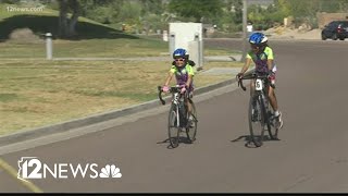 Arizona sisters helping children in Ukraine through bike fundraiser [upl. by Une304]