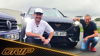 Duell der kompakten SUVs Cupra Formentor VZ vs VW TRoc R  GRIP [upl. by Jarl]