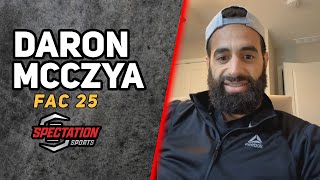 Daron McCyza previews 145lb title fight vs Ray Hayes at FAC 25 [upl. by Loy]