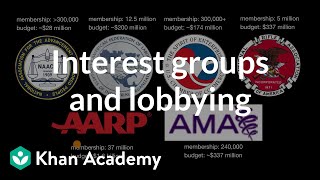 Interest groups and lobbying  Political participation  US government and civics  Khan Academy [upl. by Aikmat]