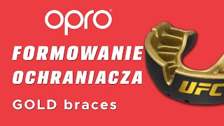 Formowanie ochraniacza na zęby OPRO gold braces [upl. by Eillil]