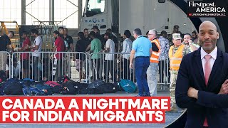 CanadaUS Border Sees TenFold Jump in Illegal Indian Migrants  Firstpost America [upl. by Arihday421]