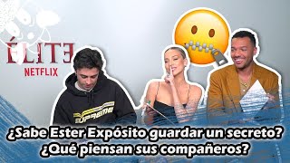 Ester Expósito Itzan Escamilla y Sergio Momo ¿Quién sabe guardar un secreto  ÉLITE ENG SUBS [upl. by Hgiel682]