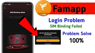 Fampay SIM Binding Failed Problem Solve Fampay New Update 100 Solve manojdey [upl. by Iphigeniah821]