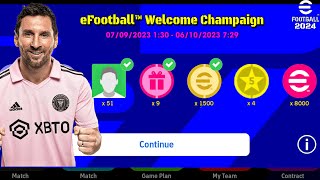 51 Free players card amp 1500 efootball Coins free  best time to create new accounts in eFootball 🔔🤩 [upl. by Haelem]