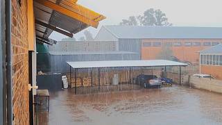 Big rainstorm in Bloemfontein in South Africa today [upl. by Arihk836]