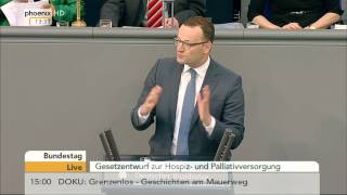 Bundestag Debatte über Hospiz und Palliativversorgung am 17062015 [upl. by Burnard126]