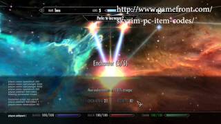 SkyrimPC cheat code walk through itemspeedcarryand other cheats [upl. by Yrrab]