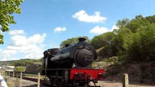 Saddle tank engine 68013 at Peak Rail in Derbyshire 3052010 [upl. by Ahsiek40]