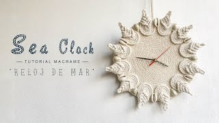 Macrame Sea Clock ‘Reloj de mar’ [upl. by Bidle]