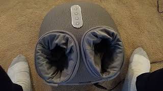 Medcursor Foot Massager with Heat Shiatsu Deep Kneading Machine Review [upl. by Ojyma64]