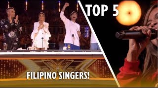 TOP 5 Most AMAZING FILIPINO SINGERS EVER ON X FACTOR UK [upl. by Werdna834]