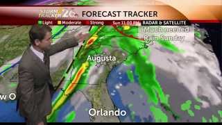 Augusta GA and Aiken SC weather forecast  11222014 [upl. by Einnoc]