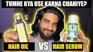 WHATS THE DIFFERENCE BETWEEN HAIR OIL AND SERUM🔥 Hair oil vs serum LakshayThakurrr [upl. by Dodds]