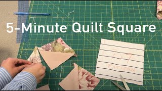 5 Minute Quilt Square [upl. by Nayra462]