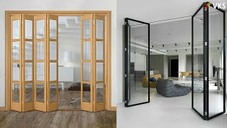 Folding Door Design Ideas  BiFold Door Design  Sliding Folding Door  PVC Folding Partition Door [upl. by Orose]