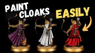 EASILY paint cloaks on miniatures beginner friendly [upl. by Koressa]