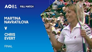 Martina Navratilova v Chris Evert Full Match  Australian Open 1981 Final [upl. by Aliber983]