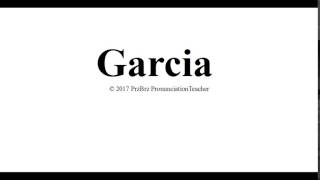 GARCIA pronunciation 🔥 How to pronounce audio guide [upl. by Eseerehc]