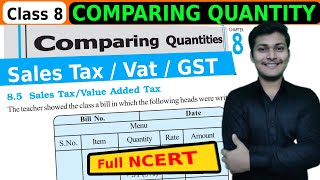 Sale Tax VAT GST Class 8 Math Complete Math Full NCERT [upl. by Islehc]