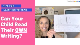 Can Your Child Read Their OWN Writing Phonetic Writing Tips for Preschool PreK amp Kindergarten [upl. by Nanah]