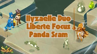 Dofus Duo Ilyzaelle Panda Sram  Liberté et Focus  Explications [upl. by Eibreh]