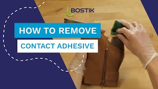 How to remove contact adhesive using acetone  Bostik UK [upl. by Demp]