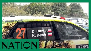 Heavy downpour hits 3rd stage of WRC Safari rally in Naivasha [upl. by Charlean]